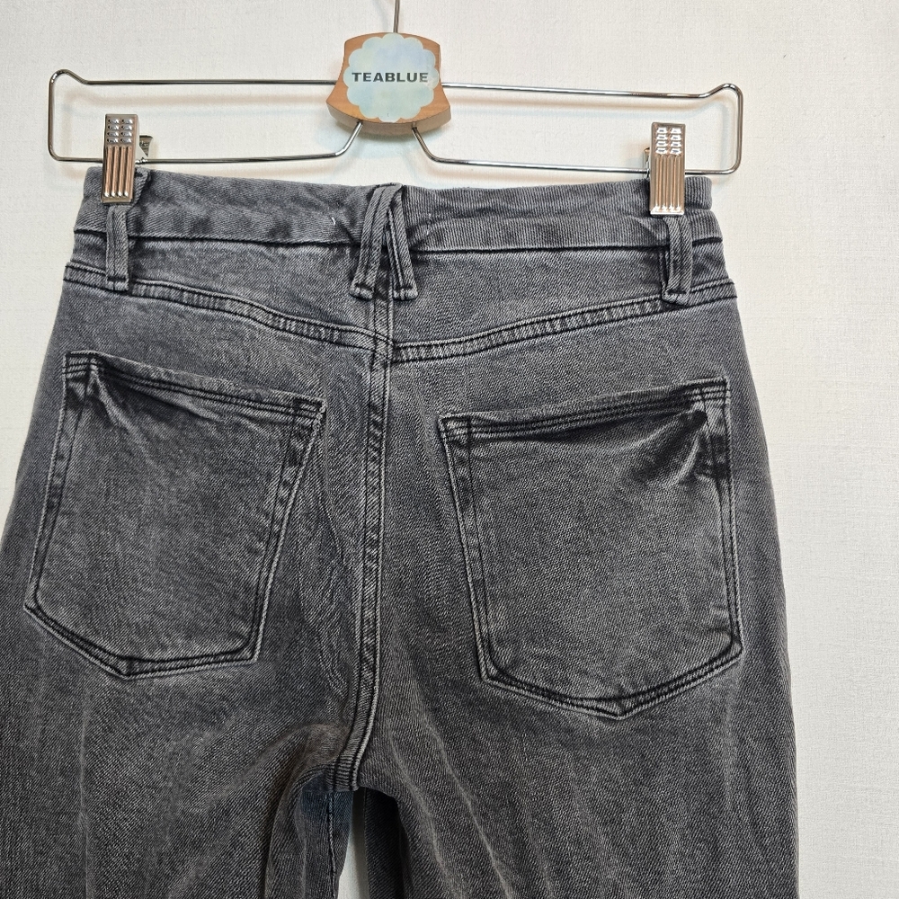 Good American Good Classic Raw Hem Jeans GCRH625TFT Size 0/25 - Picture 8 of 11